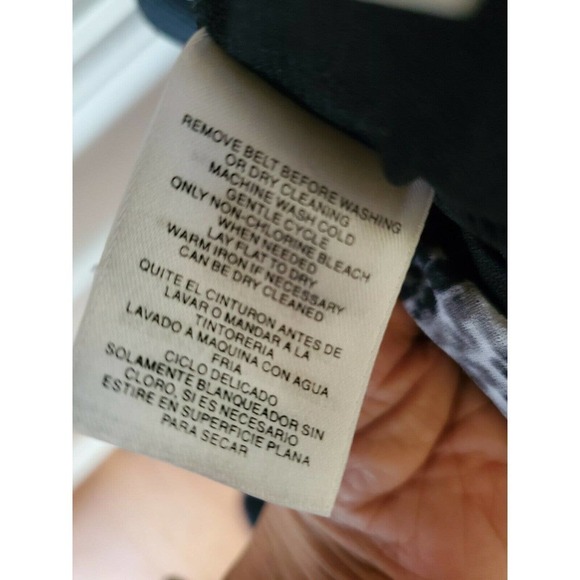 Jones New York Belted Faux Wrap Dress Sz Medium - Picture 7 of 9